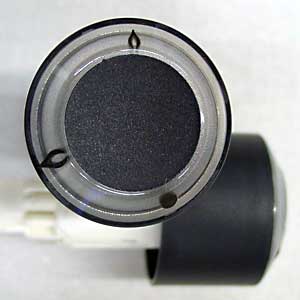 The laser parameters can be adjusted so that even transparent plastic can be marked black.